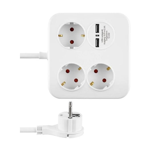 REV 12378109 prolunghe e multiple 1,4 m 3 presa(e) AC Interno Bianco