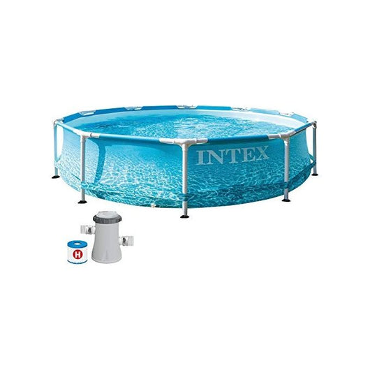 Intex Piscina Frame Beachside 28208 305x76 cm con Pompa Filtrante