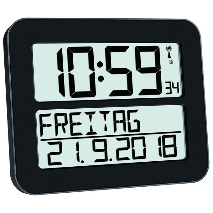 TFA-Dostmann TimeLine MAX Sveglia digitale Nero