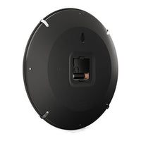 Mebus 16106 Quarz-Wanduhr Orologio al quarzo Rotondo Nero, Bianco