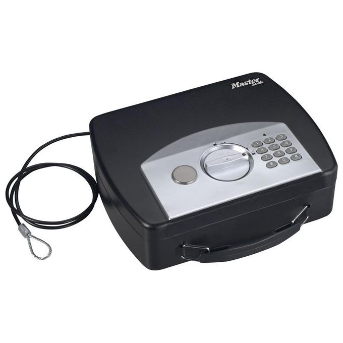 MASTER LOCK P008EML Cassetta di sicurezza portatile 2,17 L Acciaio Nero