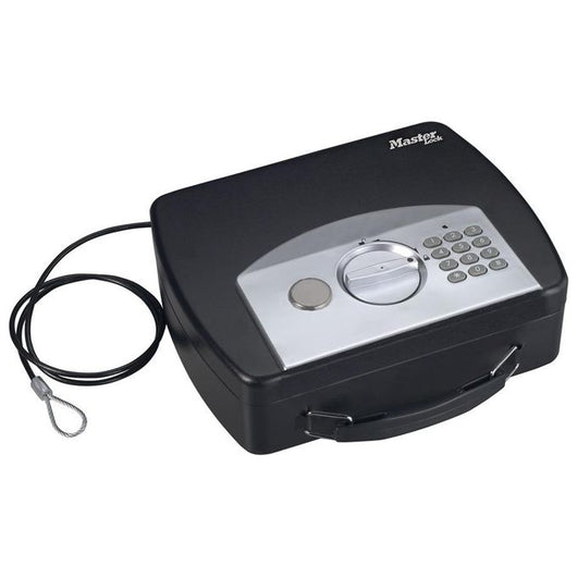 MASTER LOCK P008EML Cassetta di sicurezza portatile 2,17 L Acciaio Nero