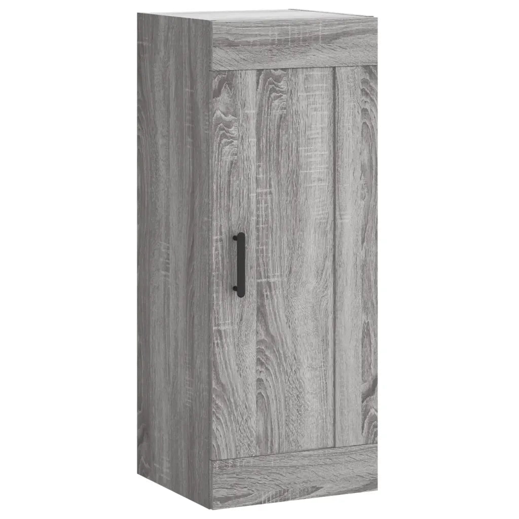 vidaXL Credenza Grigio Sonoma 34,5x34x180 cm in Legno Multistrato