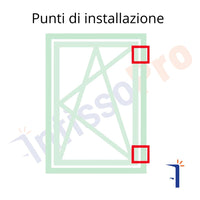 Meccanismo per anta a ribalta Giesse 04766 profilo R40, portata 130 Kg