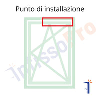 Braccio per anta ribalta T1 microventilazione per profili R40 04229 Giesse