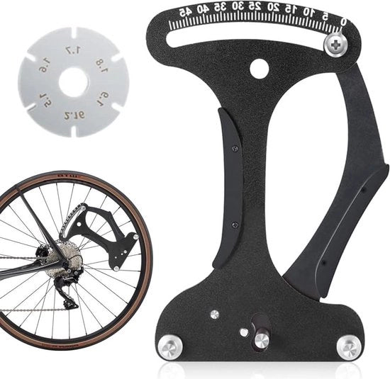 Misuratore di pressione degli pneumatici per bicicletta - strumento di calibrazione per la riparazione di biciclette - inclusi 2 chiavi per raggi - misura esatta per i raggi delle gomme di bicicletta -
