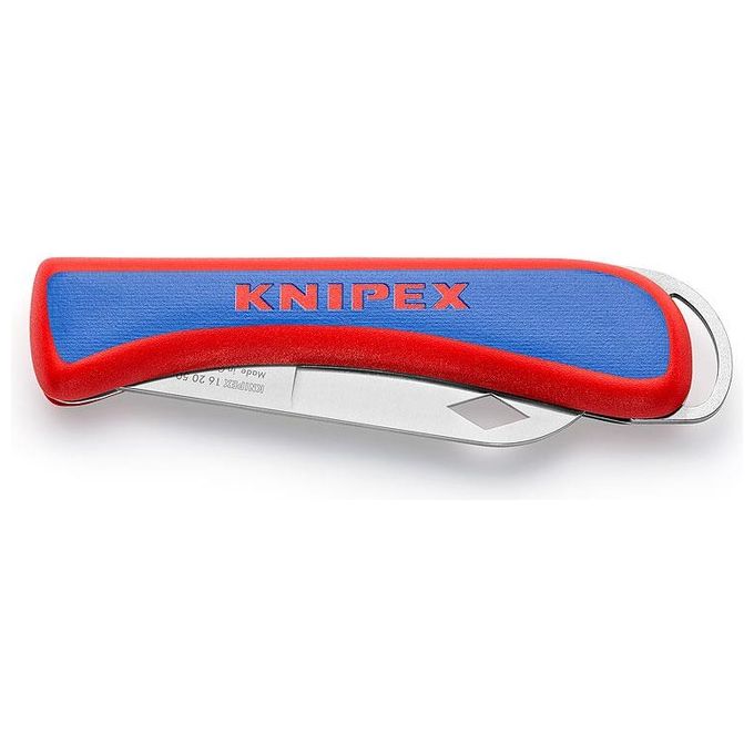 Knipex 16 20 50 SB Taglierino Blu, Rosso, Acciaio inossidabile Taglierino a lama retrattile