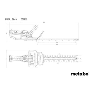 Metabo HS 18 LTX 45 Doppia lama 2 kg