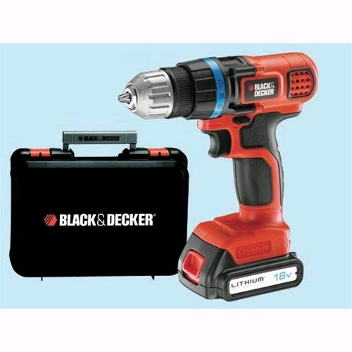 Trapano a batteria Litio Black&Decker EGBL 18K 18 volt in valigetta