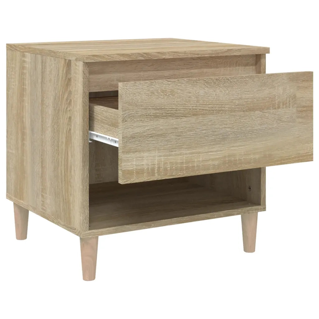 Comodini 2 pz-Set di 2 Tavolino da notte Rovere Sonoma 50x46x50 cm in Legno Multistrato