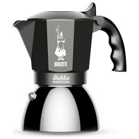 Bialetti Brikka Induction Moka Nero, Acciaio inossidabile