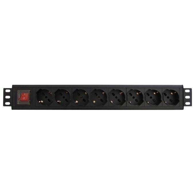 WP WPN-PDU-G01-08 unità di distribuzione dell'energia (PDU) 8 presa(e) AC 1.5U Nero