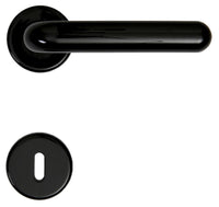 maniglia margherita c/rosetta col. nero cod:ferx.19197
