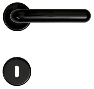 maniglia margherita c/rosetta col. nero cod:ferx.19197
