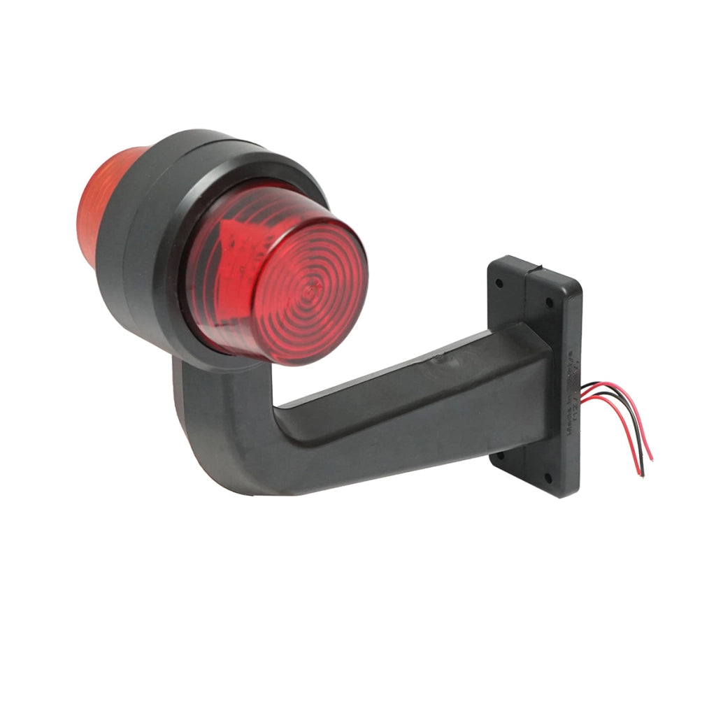 Set di luci di posizione laterali a LED con braccio 12-24V, giallo-rosso FR0157 Breckner Germany