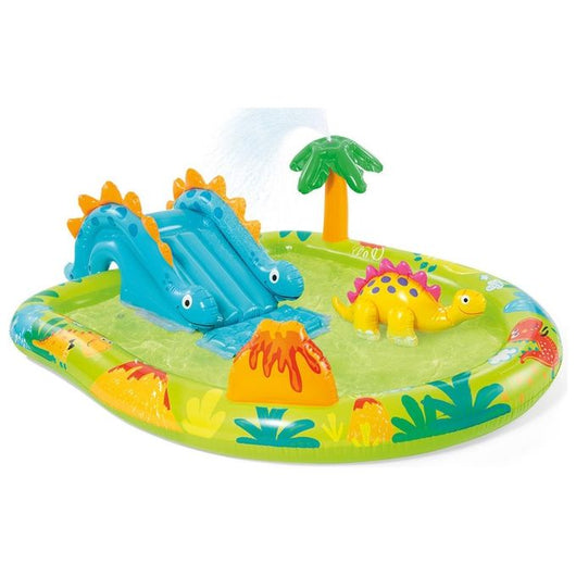 Intex 57166NP Centro giochi gonfiabile con dinosauri Vinile Multicolore 191 x 152 x 58 cm