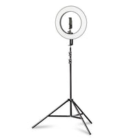 Ring light a LED 380 Bi-Color dimmerabile 23W, Luce ad anello con treppiedi fotografico, per foto e video, incl. accessori