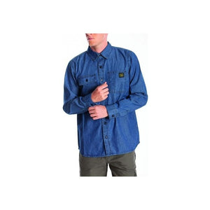 Vigor-Blinky Camicia Rica Lewis Jeans Matt Denim Cotone Taglia XL