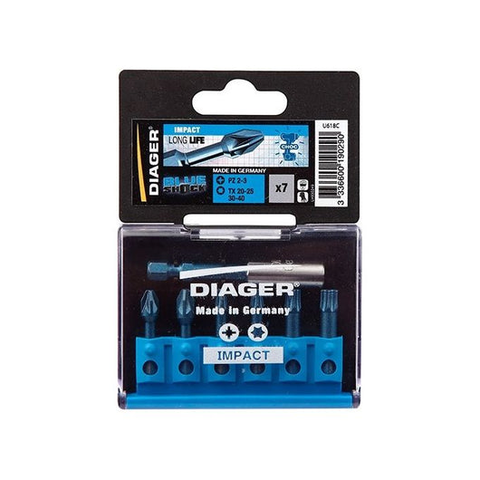 Diager Inserto per Avvitatori Pzd Torx Set 7 Pezzi