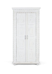 Armadio a 2 ante fatto a mano in legno di mango