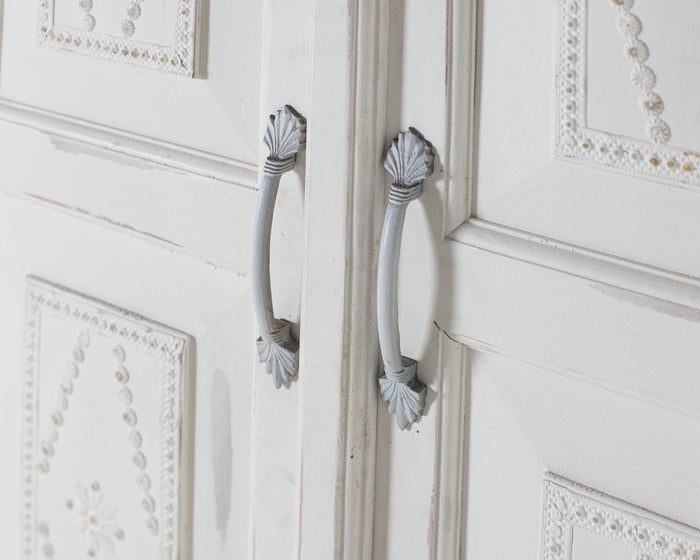 Armadio a 2 ante fatto a mano in legno di mango