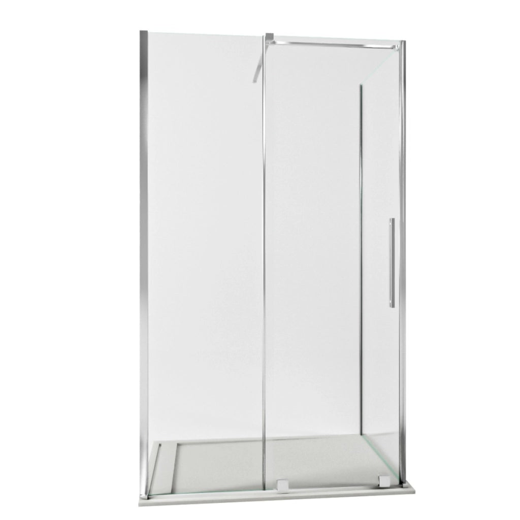 Box doccia due lati anta scorrevole senza profili 8mm h200 brenta, misura 70x180
