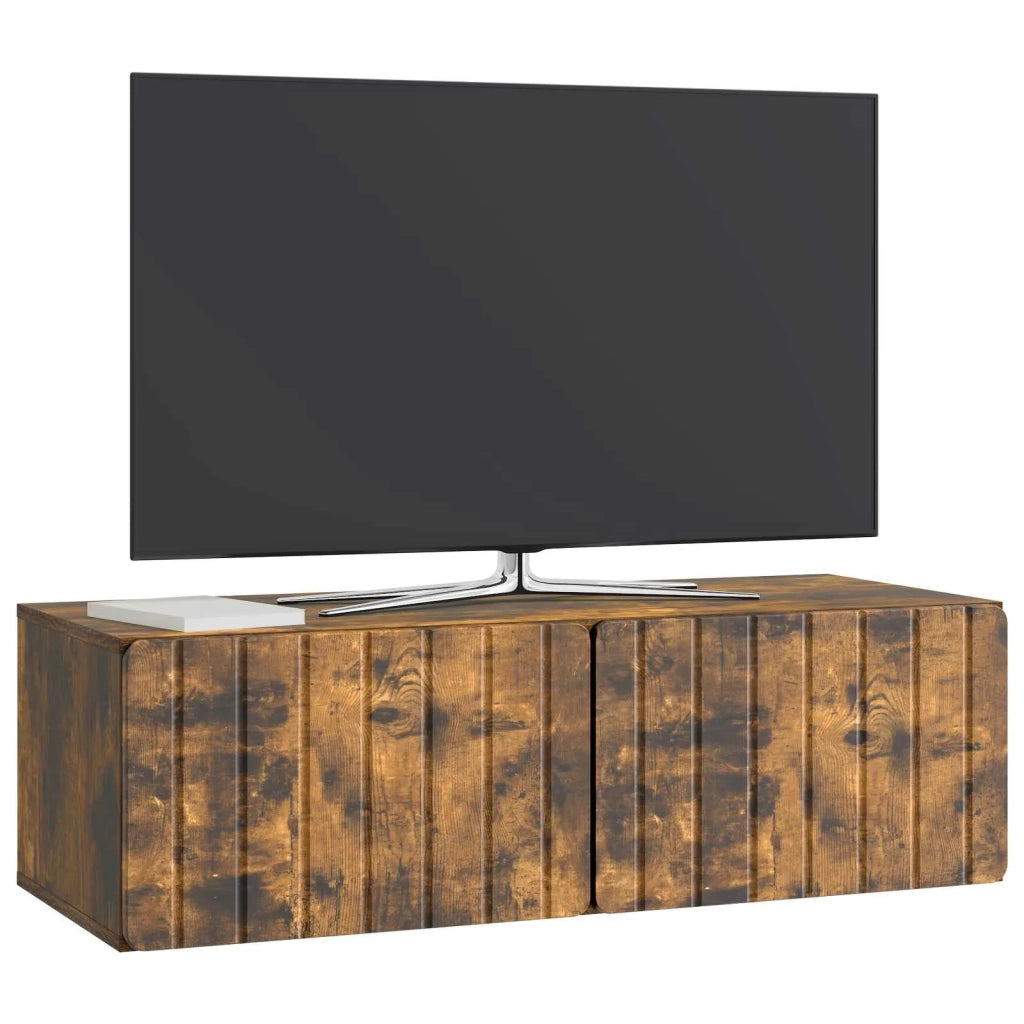 Mobile Porta TV da Muro Rovere Fumo 98 x 41 x 30 cm 898360