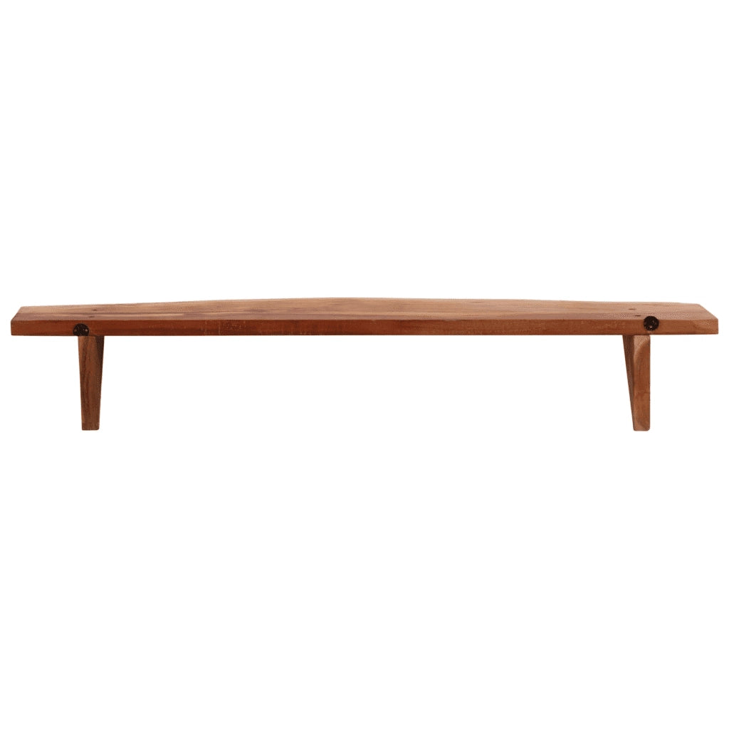 Mensole da Parete 2 pz 110x20x18 cm in Legno Massello di Acacia cod mxl 64412