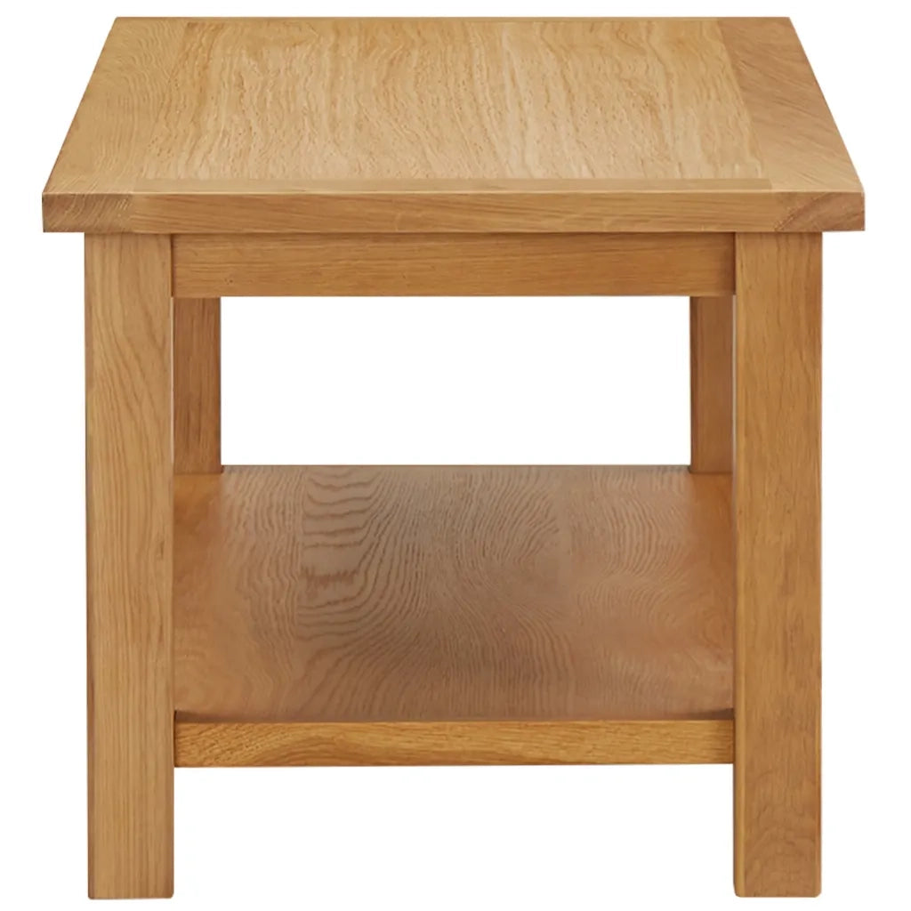 Tavolino da Salotto 90x45x40 cm in Legno Massello di Rovere 289194