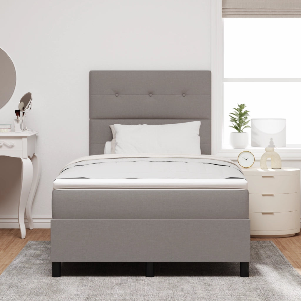 Letto a Molle con Materasso e LED Toppy 120x190 cm Tessuto