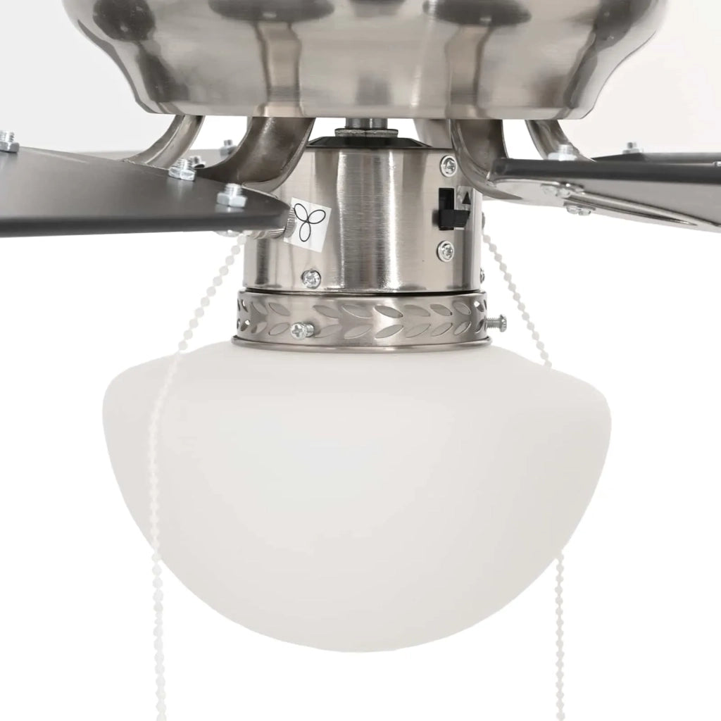 Ventilatore da soffitto con luce Ø 82 cm Nero 42035662