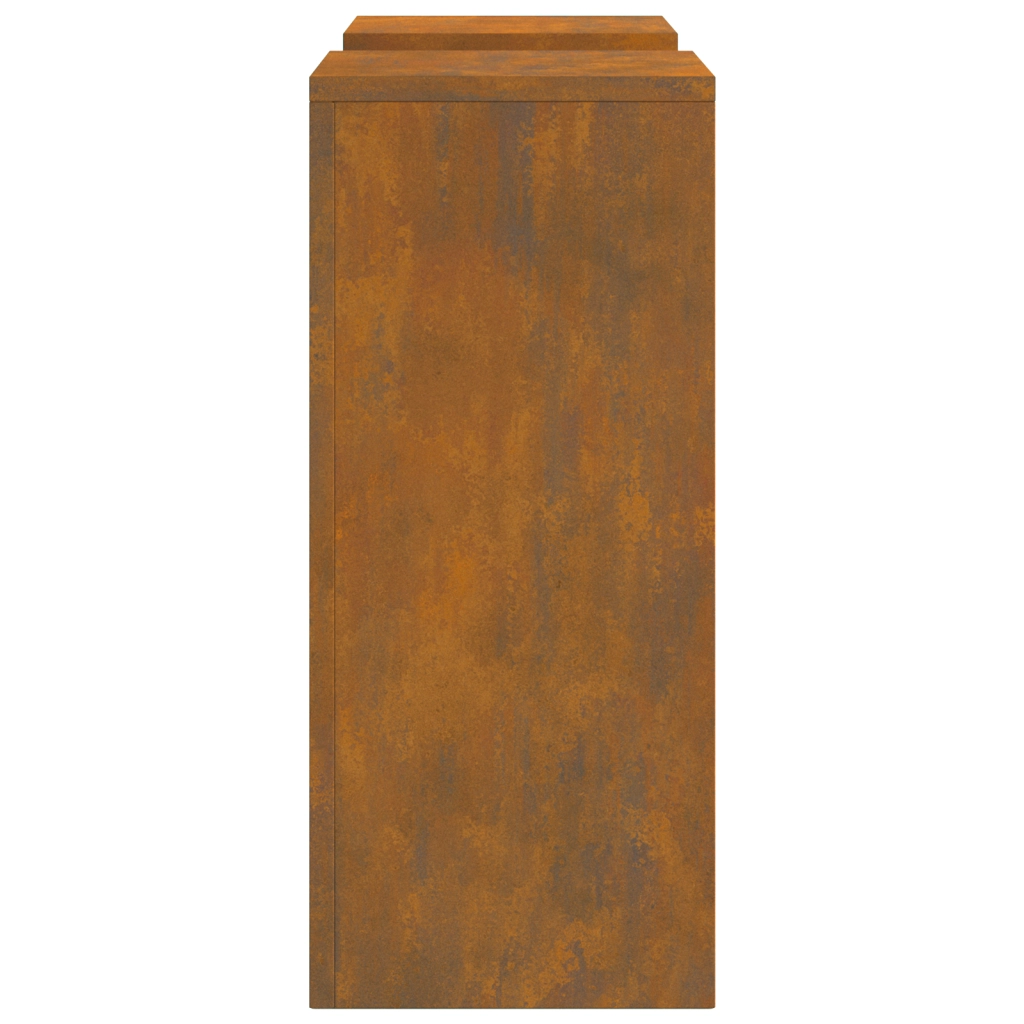 Supporti per Piante da Esterno Pillar 2 pcs 24x24x55 cm Acciaio Resistente