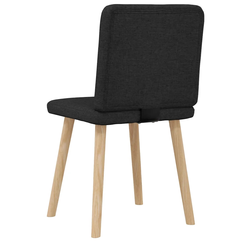 Sedie da Pranzo 2 pz Nere in Tessuto 4101146