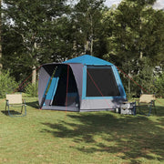 Tenda da campeggio Capanna-Tenda per Escursionismo Blu 420 x 420 x 227 cm Poliestere