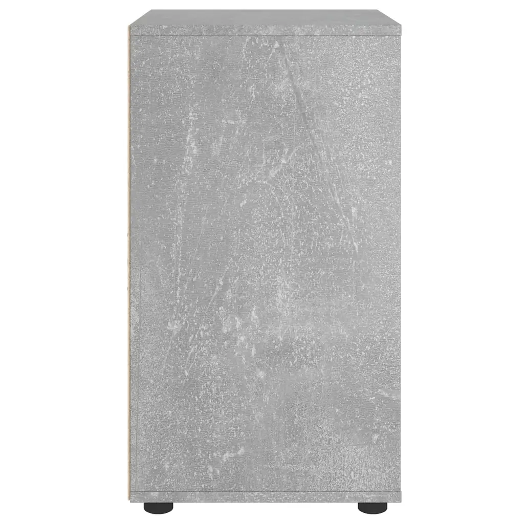 Credenza-Buffet-Armadio da cucina VISNES Grigio Cemento 60x40x73 cm in Legno Multistrato