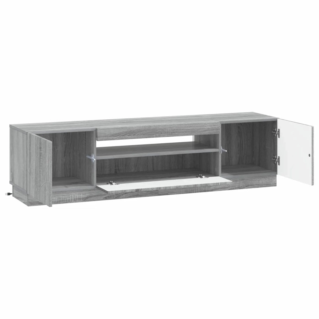 Mobile TV LED Sonoma grigio Legno ingegnerizzato 897351