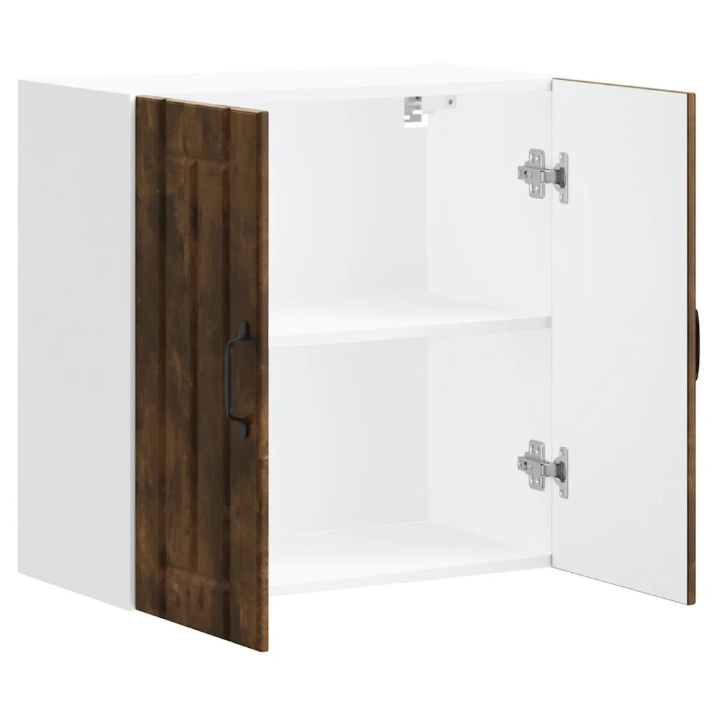vidaXL Pensile da Cucina Lucca Rovere Fumo in Legno Multistrato