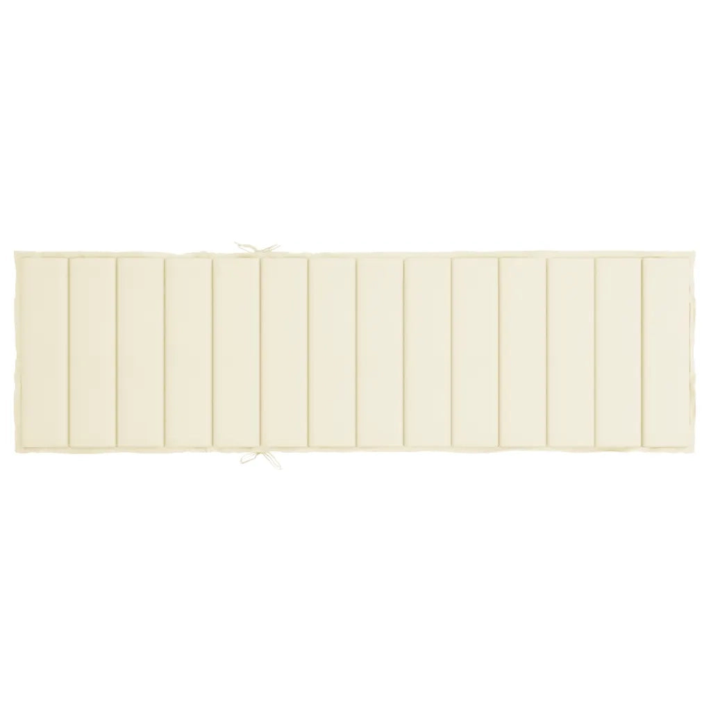 Cuscino per Lettino Prendisole Crema 200x50x3 cm in Tessuto cod mxl 53253