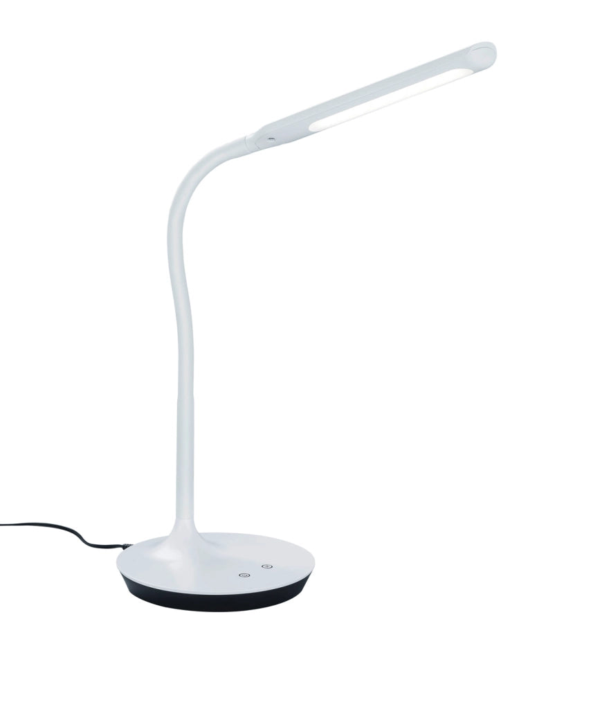Lampada tavolo da Interno a LED in Plastica Bianco Opaco