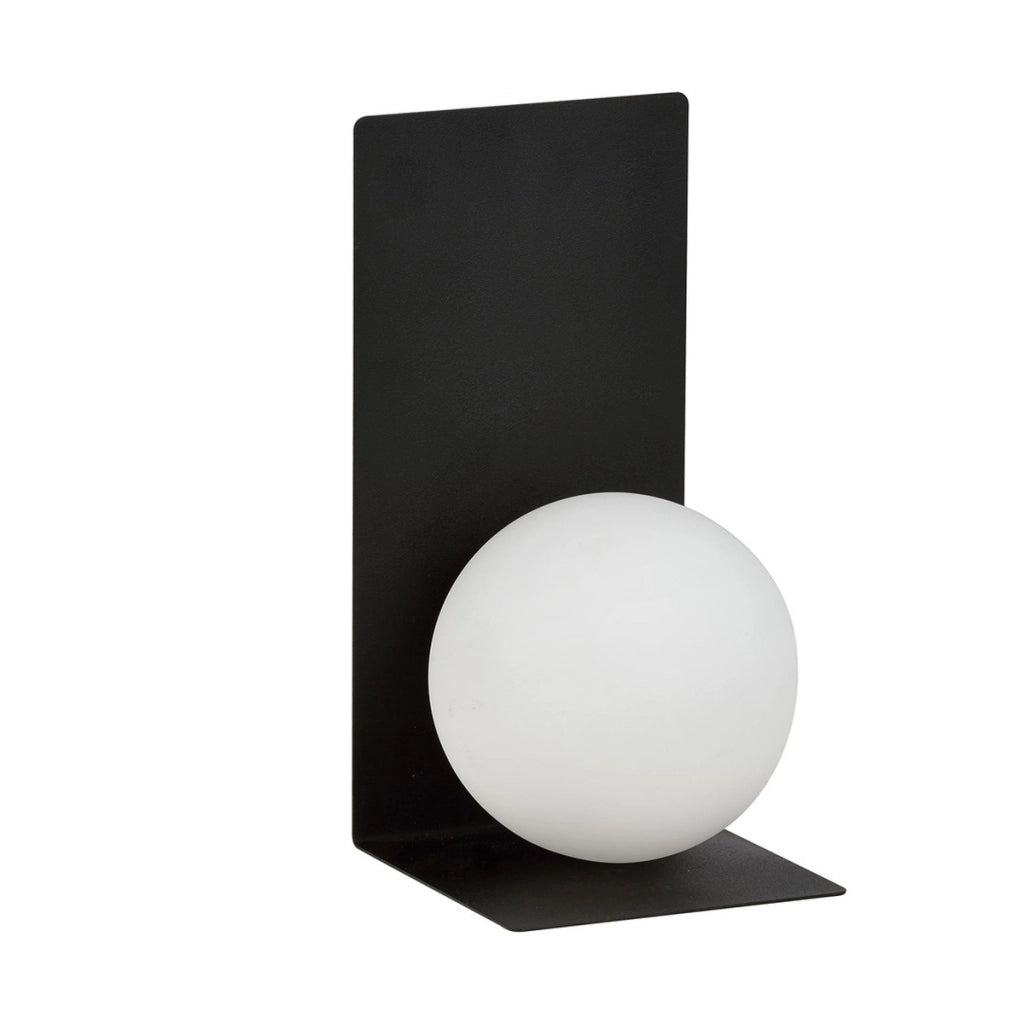 Lampada da parete FORM in acciaio nero e vetro