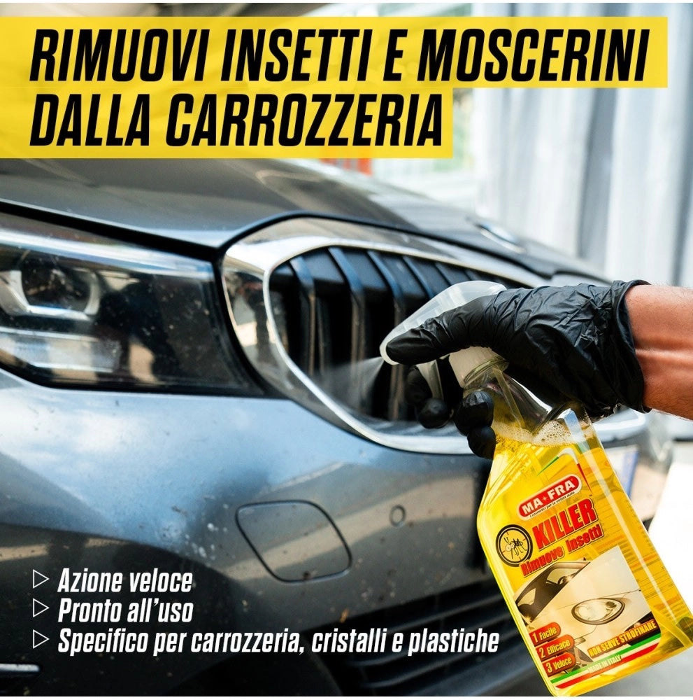 Mafra killer detergente spray per auto elimina macchie e insetti e moscerini 500 ml