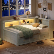 Letto Contenitore in Legno con Cassetti ¨C MINIMAL ¨C Grigio 90x200