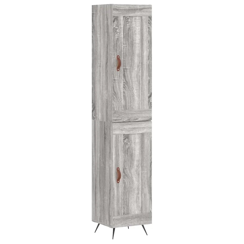 Credenza Grigio Sonoma 34,5x34x180 cm in Legno Multistrato 3200431