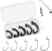 50 Pezzi di Vishaak Assortito - Vishaak per Pescatori - Duraturo e Affidabile - Scatola in Plastica - Vishaak per Pesca con la Mosca - Ideale per la Pesca al Fiume.