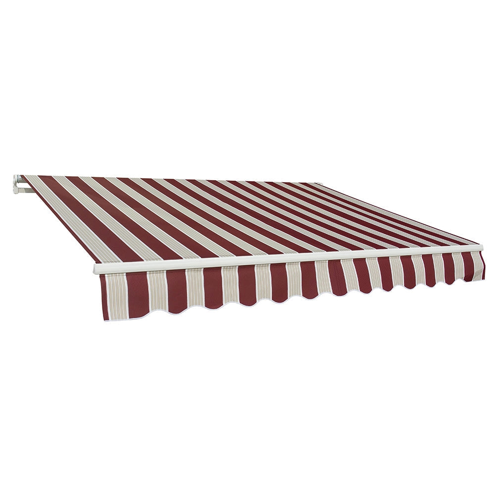 Tenda da Sole Barra Quadra 200x250 cm Tessuto in Poliestere Riga Bordeaux