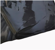 Foglia di polietilene nero 2m x 10m, spessore 1,7 mm, impermeabile, resistente alle intemperie, per uso esterno, per giardino, polietilene per tunnel di viti e arbusti.