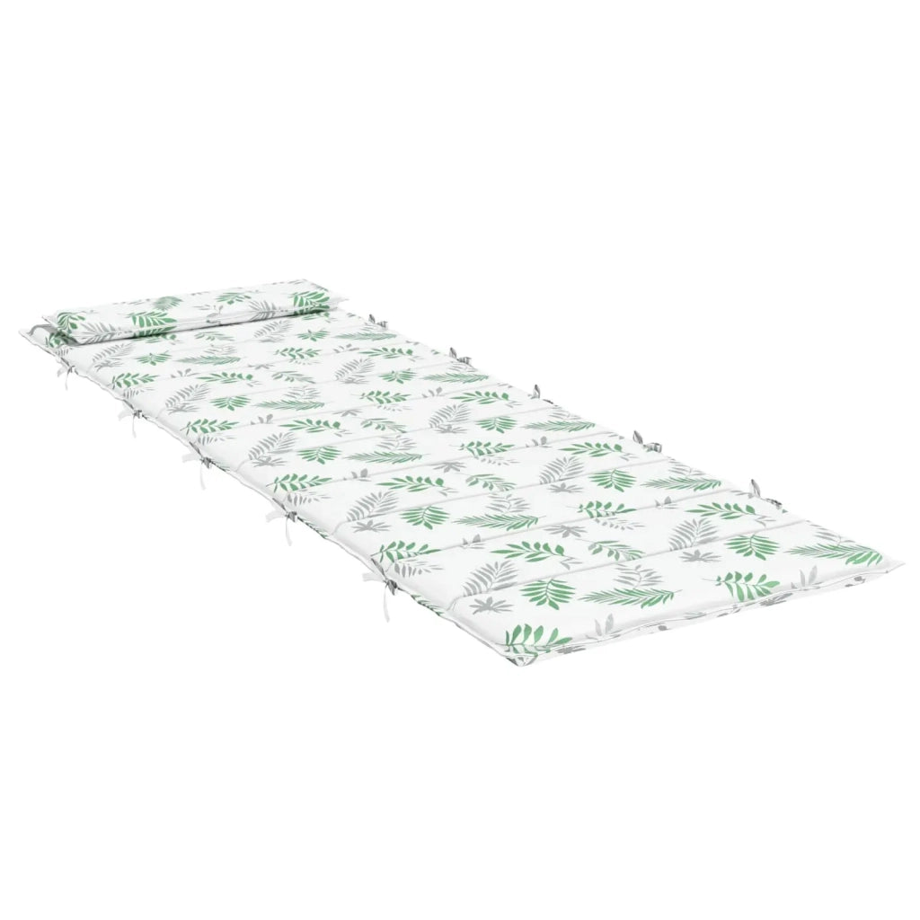 Cuscino per Lounger Sole Bianco e verde 178 x 60 x 4 cm 361870