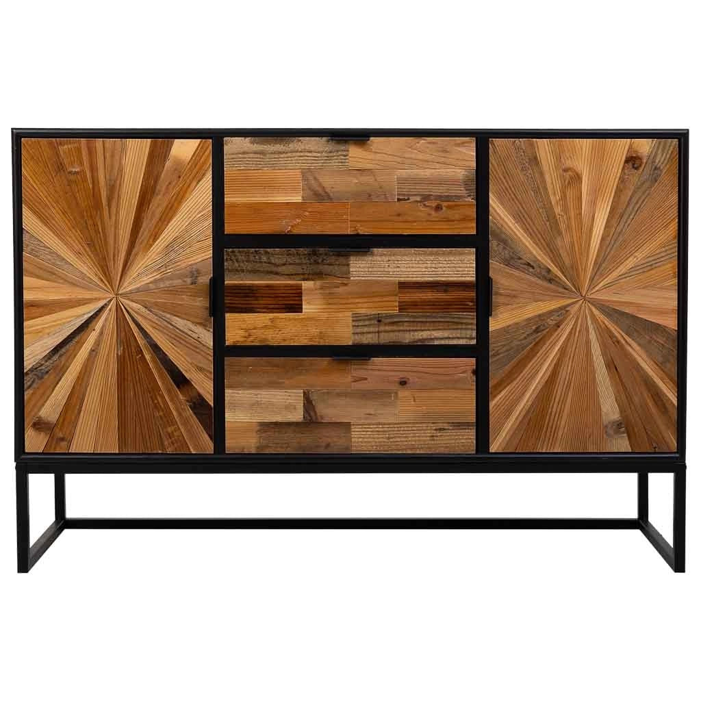 Credenza in legno marrone 120x38x78h cm