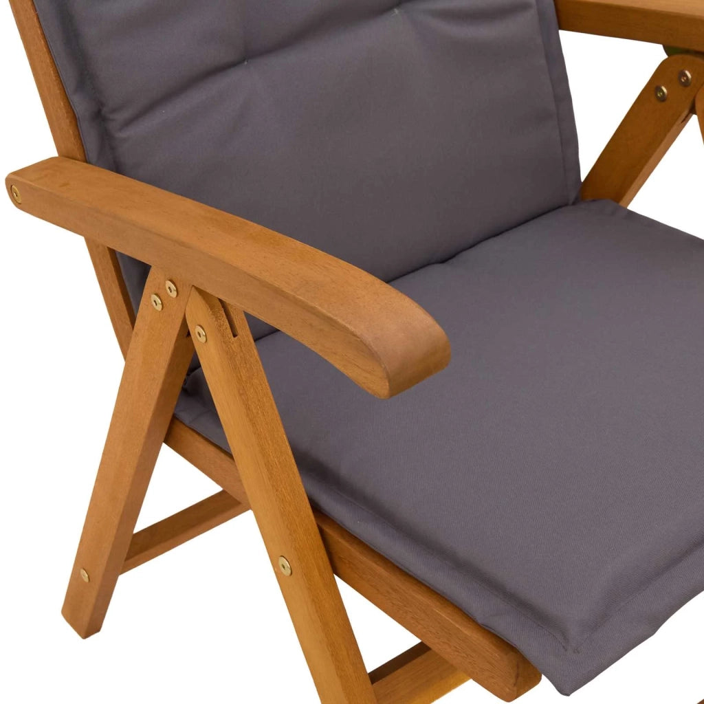 Set da pranzo da giardino 5 pezzi Naturale 3434483