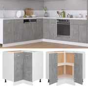 Mobile Angolare Â“LyonÂ” Grigio Cemento 75,5x75,5x81,5 cm in